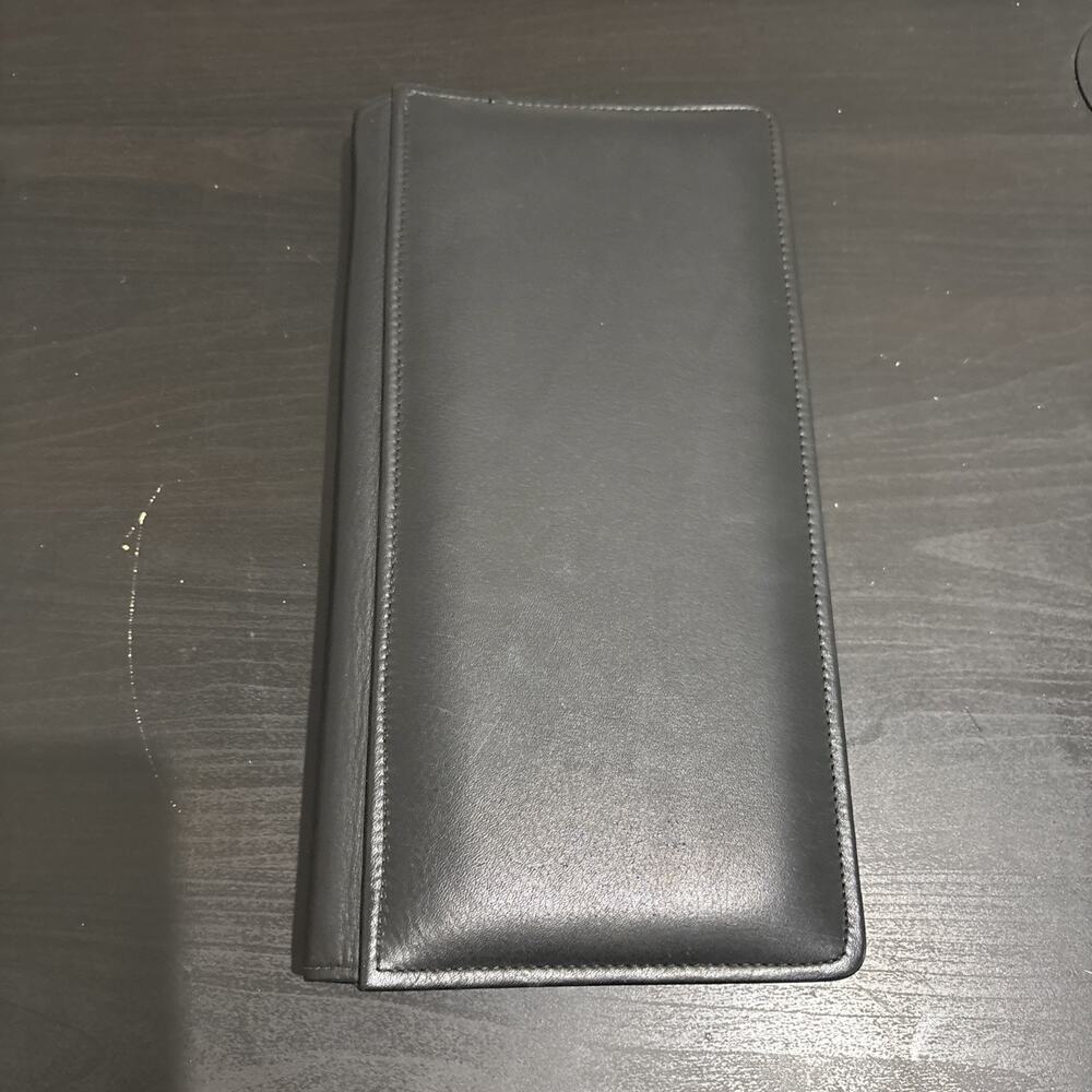Raika Top Grain Cowhide Leather Black Panoramic Photo Album 5.5” X 13.25” Photos